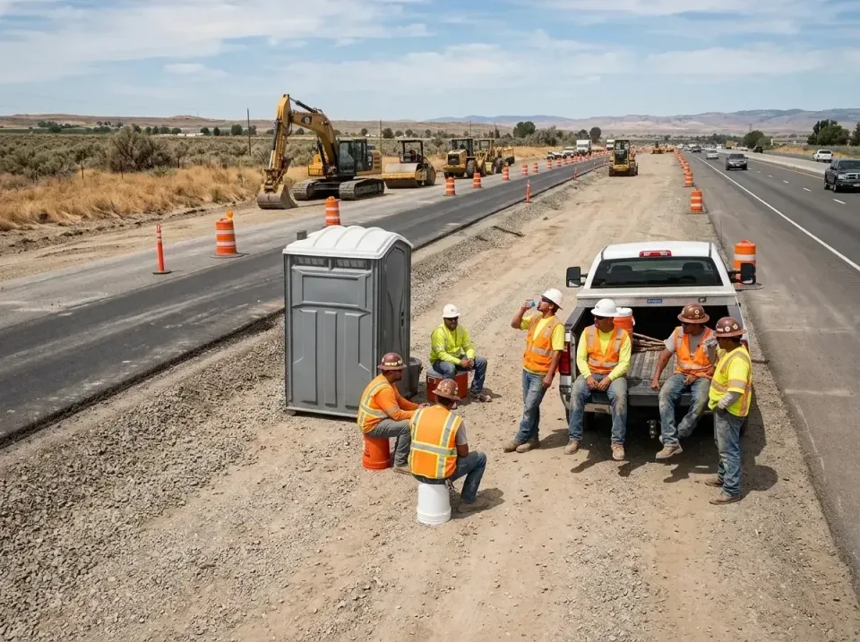 highway-road-construction-crew-007 — frequently asked questions, Porta Potty and Restroom Rentals in Lewistown, MT